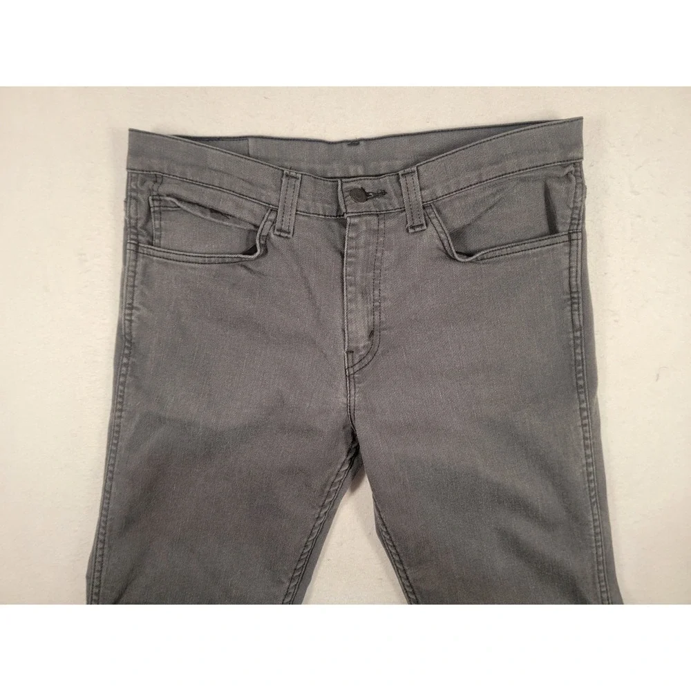 Levi's 511 stretch  jeans - Slim Fit - Men's 34x34 Gray Wash,‎ Stretch 5 Pocket